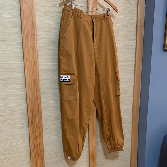 Adidas Women's Brown Cargo Joggers - Picture 3 of 11